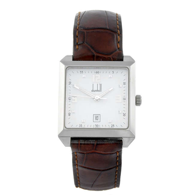 DUNHILL - a stainless steel wrist watch.