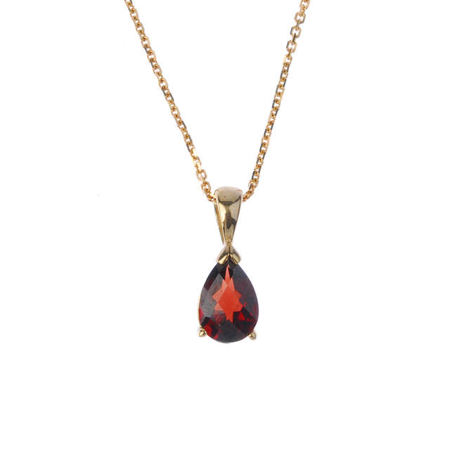 A set of garnet jewellery