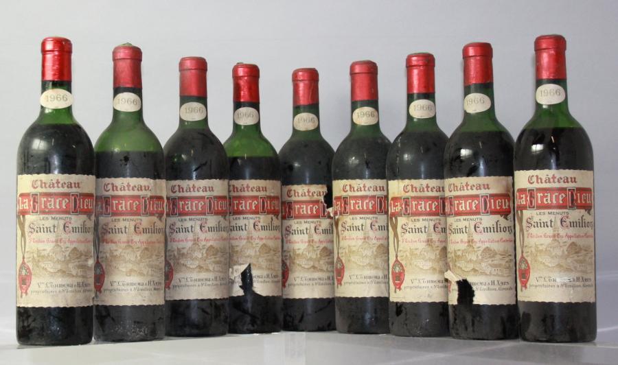 9 bouteilles CHÂTEAU La GRACE DIEUX LES MENUTS…