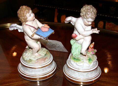Two Meissen Porcelain Figural Groups