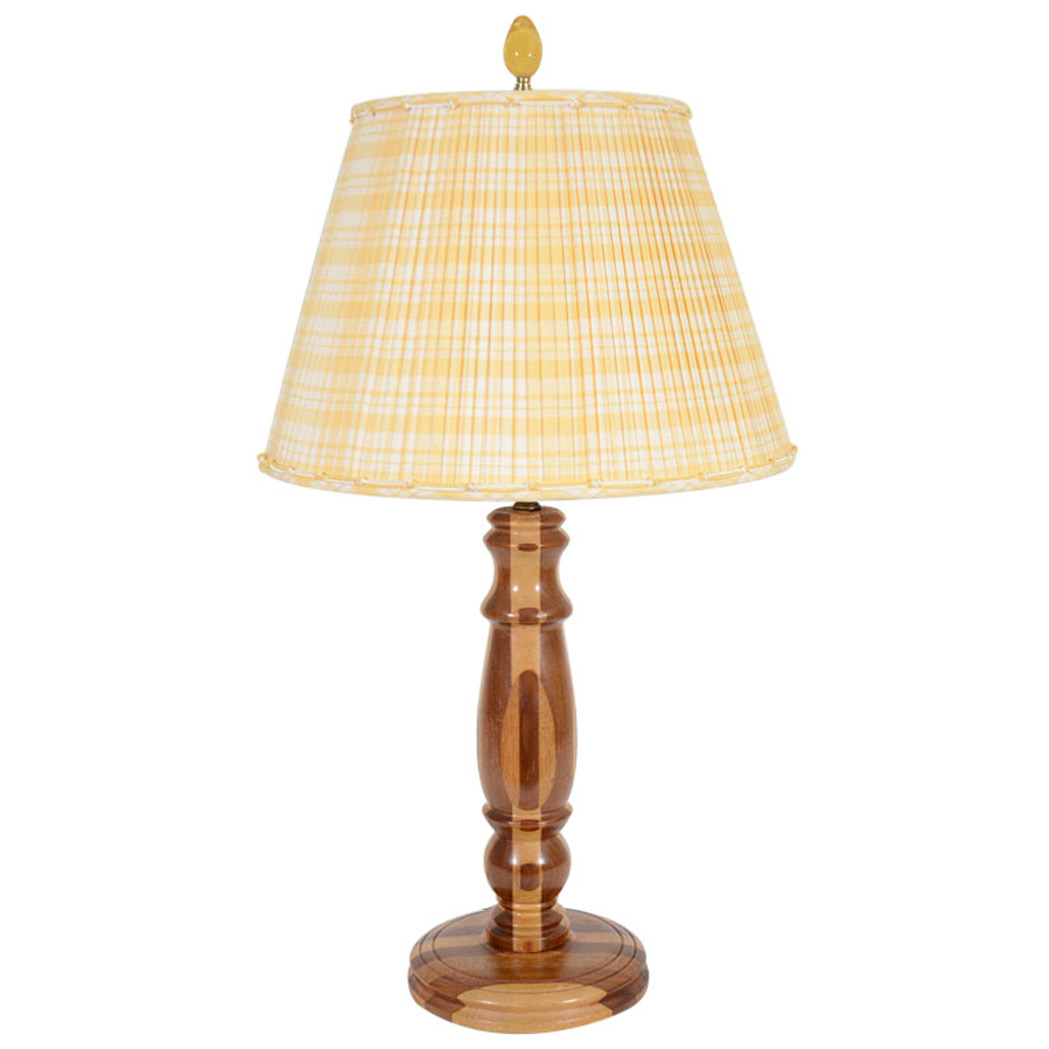 Folk Art Treenware Table Lamp