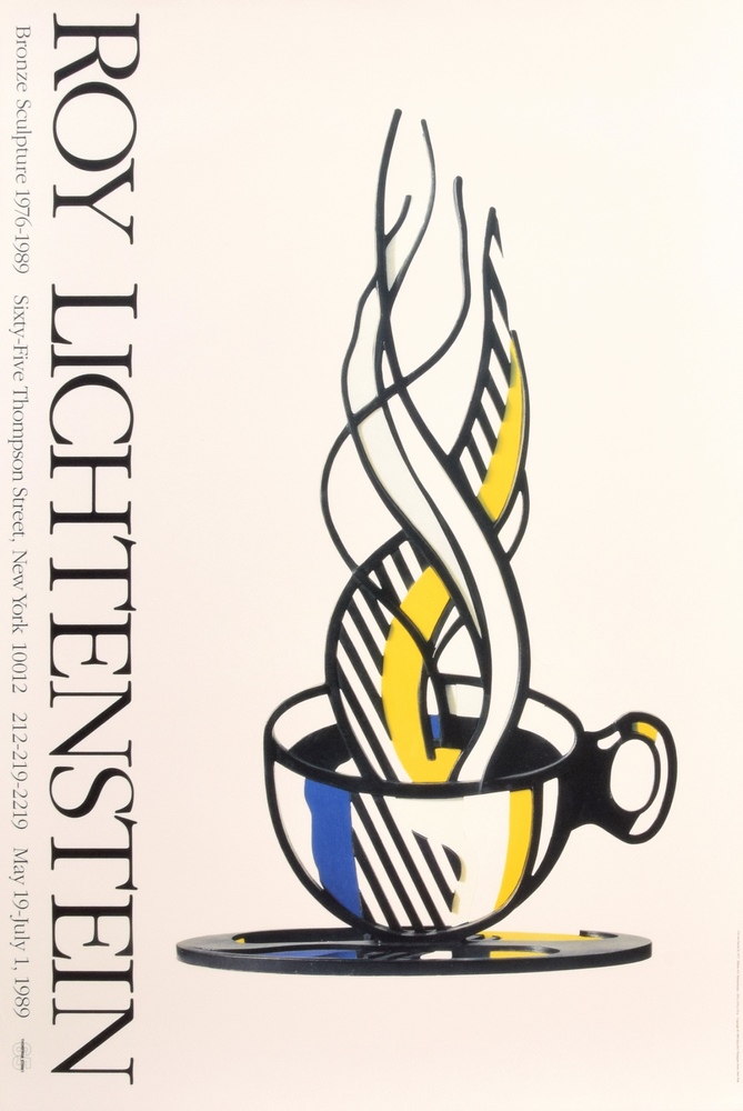 Roy Lichtenstein BRONZE SCULPTURE Exhibition Poster