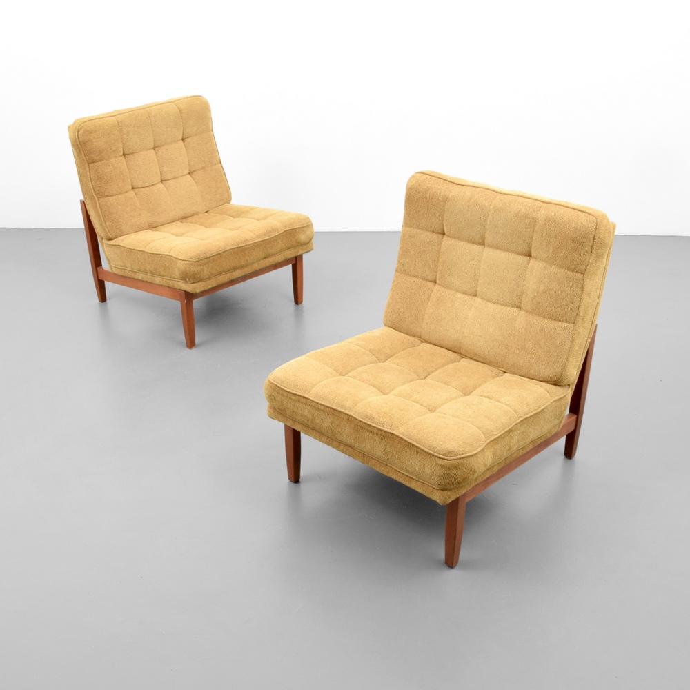 Pair of Florence Knoll Lounge Chairs