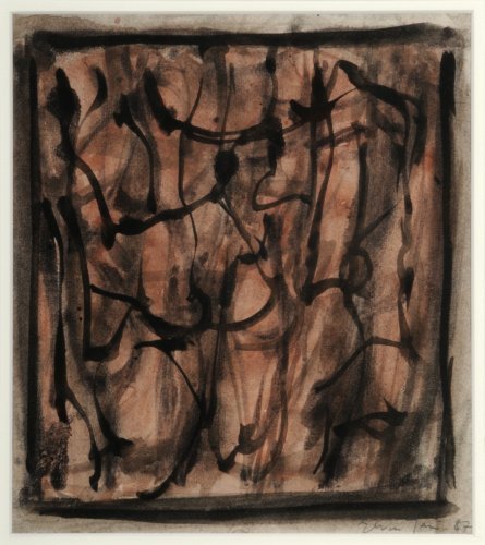 Elvire JAN (1904-1996) COMPOSITION, 1987 Desssin à lencre de Chine