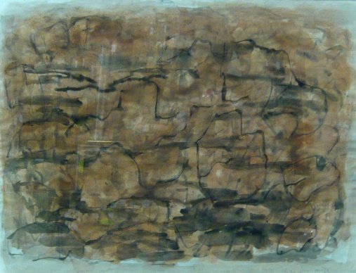 Elvire JAN (1904-1996) COMPOSITION, 1979 Aquarelle et encre sur papier