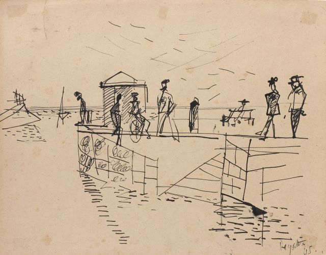 Jean DEGOTTEX (1918-1988) MARINE, 1945