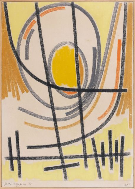Jean LEPPIEN (1910 - 1991) COMPOSITION, XXV, 1950