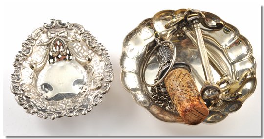 Victorian silver sweetmeat dish