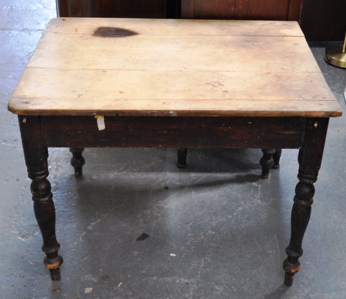 Victorian pine kitchen table
