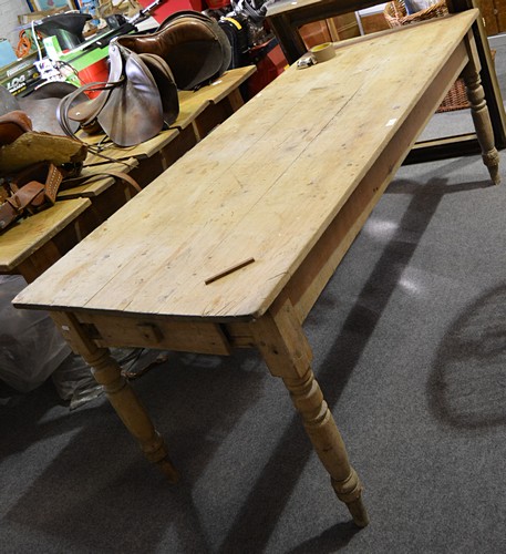 Victorian pine kitchen table