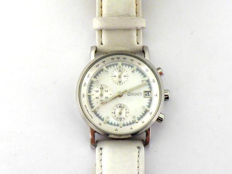 DKNY, a lady's stainless steel quartz chronograph wristwatch
