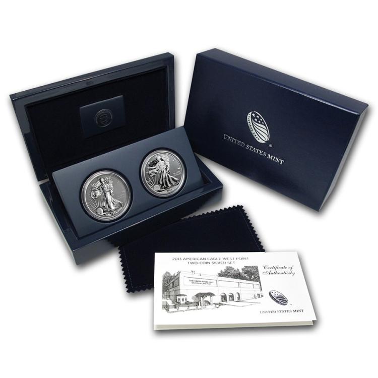 2013 United States Mint American Eagle West Point Two-Coin Silver Set