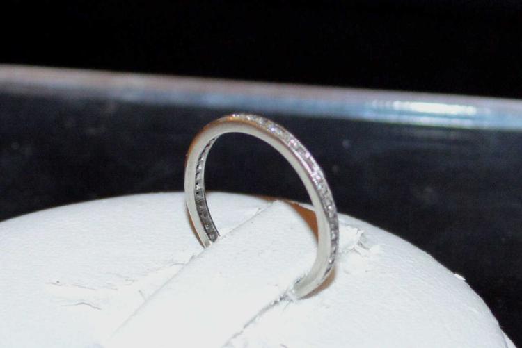 Vintage 14kwg Diamond Eternity Band .50ctw #1496