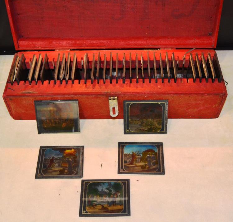 Collection of Glass Magic Lantern Slides