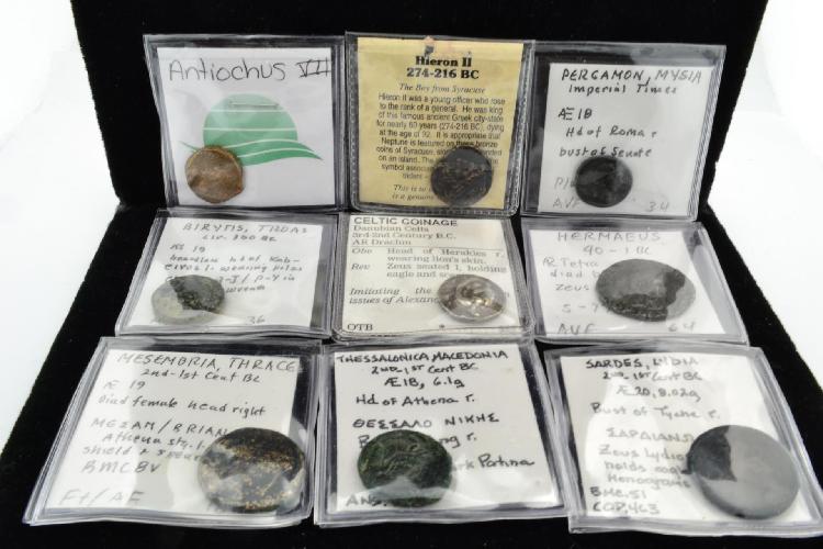 Lot of 9 Ancient Coins