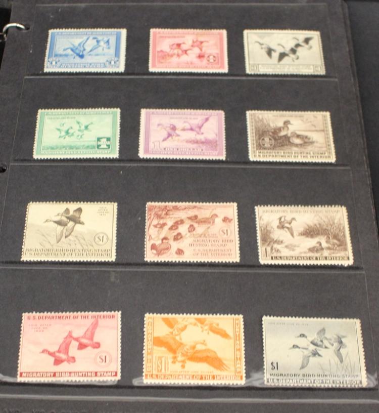 United States Federal and Ohio State Duck Stamp Collection