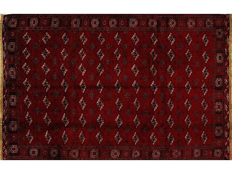 A Persian Hand Knotted Turkeman Carpet