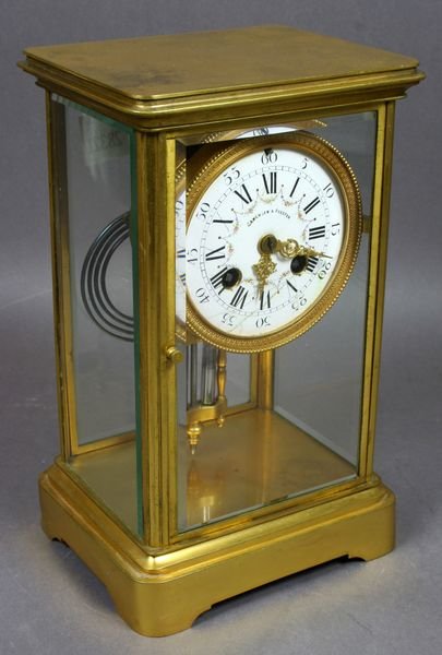 3146: 19th C. French Clock, Camerden & Forster Dial