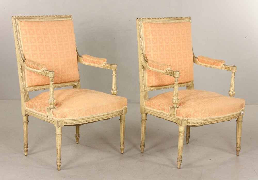 Pr. Louis XVI-Style Armchairs