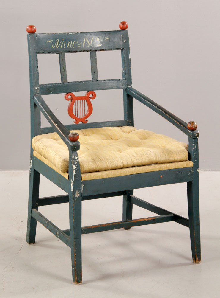 Swedish Folk Art Armchair