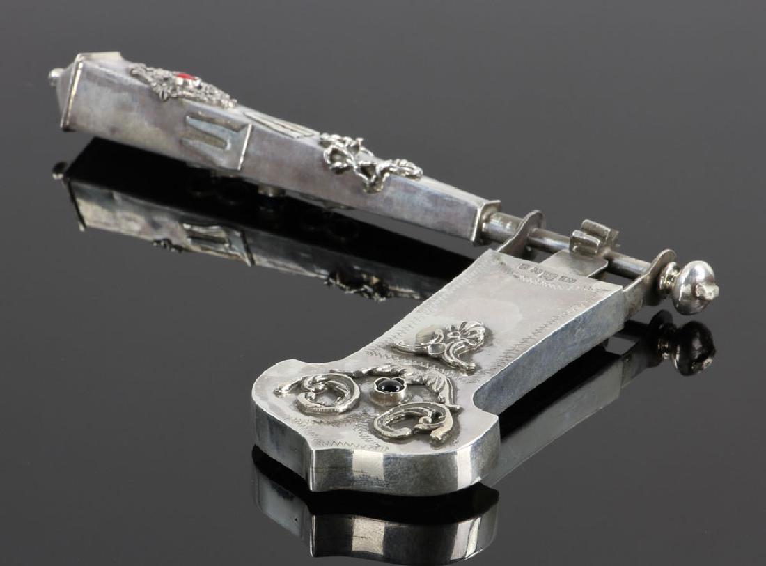 Russian Judaica Purim Silver Grogger