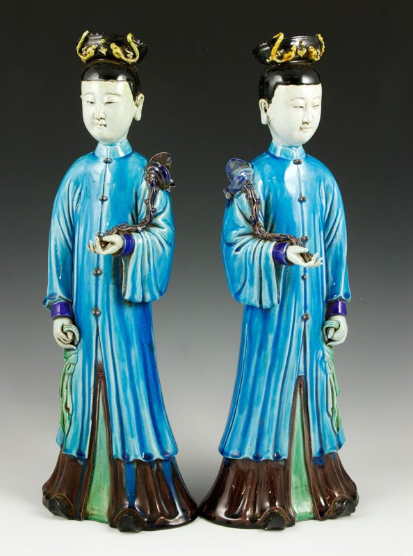 Chinese 18th C. Famille Rose Figures