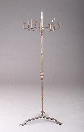 HAND FORGED WROUGHT IRON TORCHERE