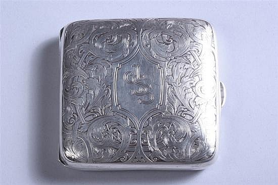TIFFANY & CO. STERLING SILVER CIGARETTE CASE.