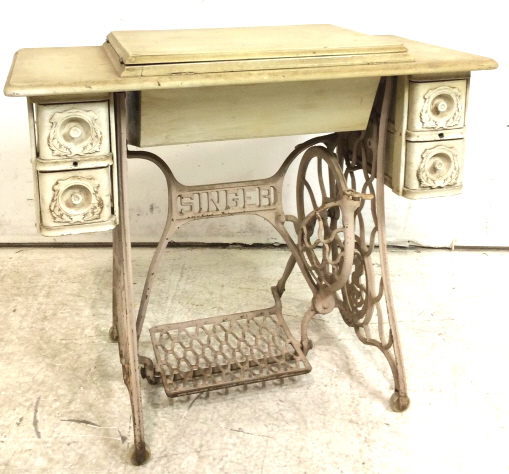 Vintage Singer Sewing Machine Treadle Cabinet