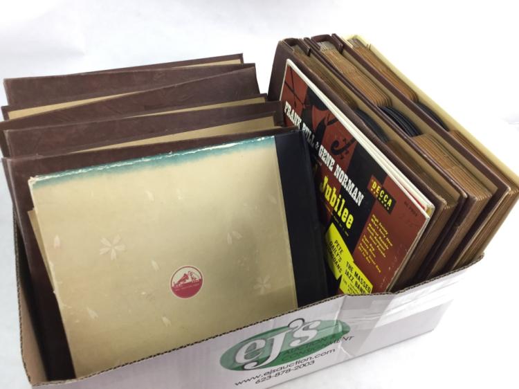 Vtg. Vinyl Record Albums W/ Vtg. Lp Vinyl Records