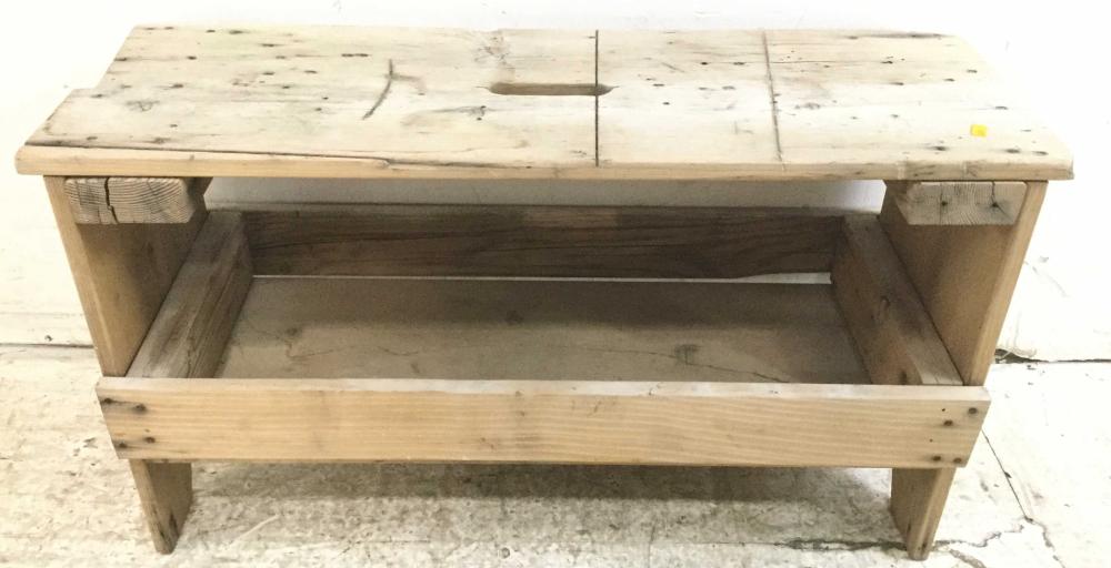 Rustic Farmhouse Style Wood Stool