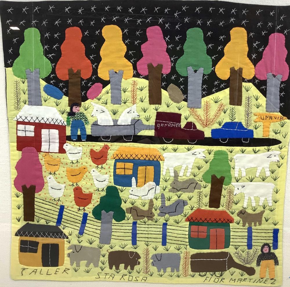 Flor Martinez Folk Textile Artwork