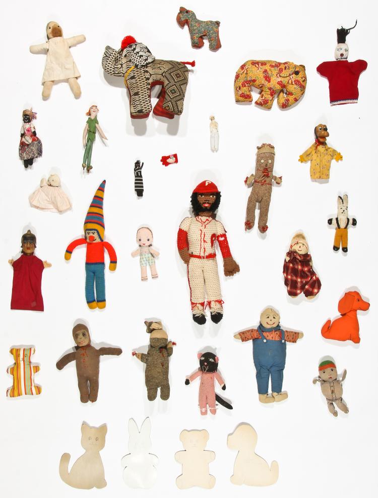 American Folk Art Textile Dolls