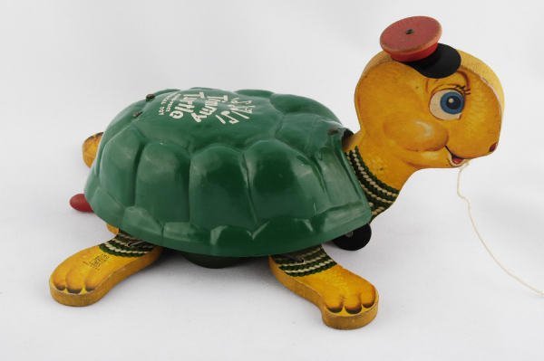 1953 Fisher Price Timmy Turtle #150 Pull Toy