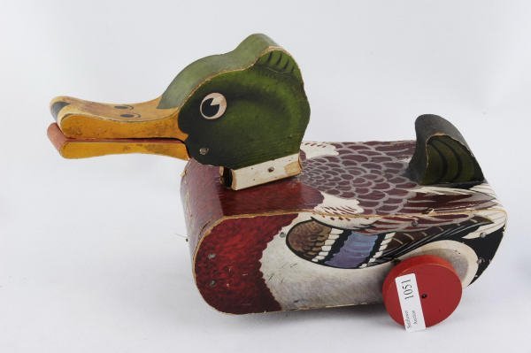 1947 Fisher Price Snap-Quack Duck #141 Pull Toy