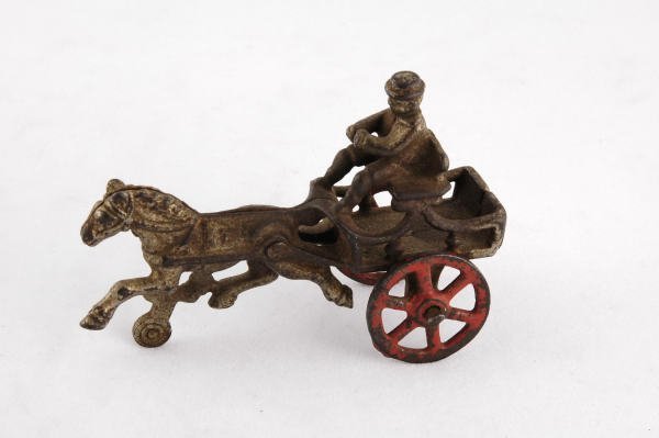 Hubley Cast Iron Toy Horse Drawn Doctor Cart