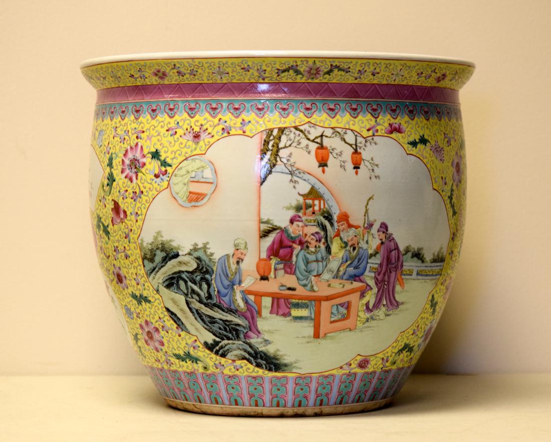 Chinese Famille Rose Porcelain Fish Bowl