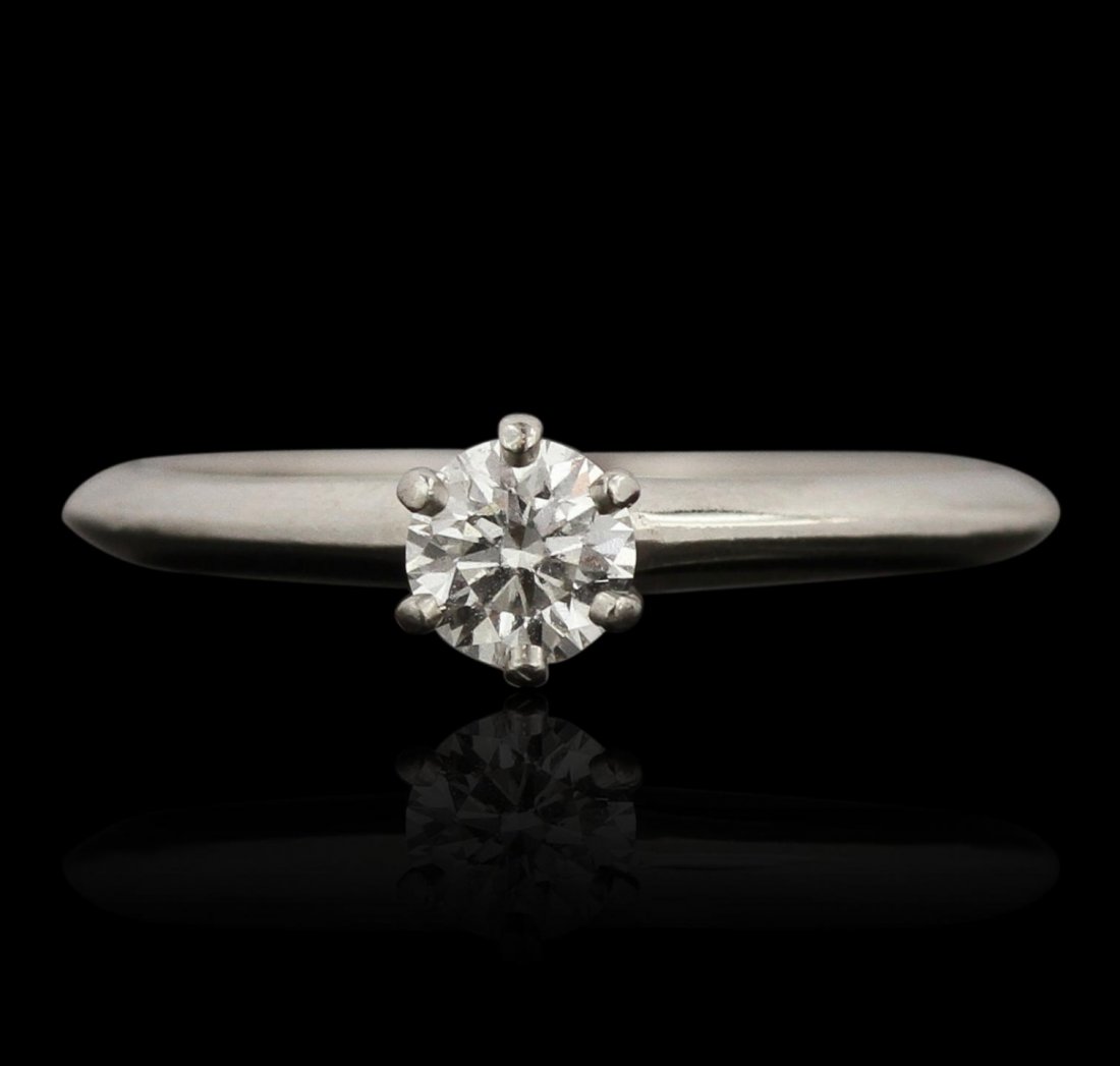 Tiffany & Co Platinum 0.31ct Diamond Solitaire Ring