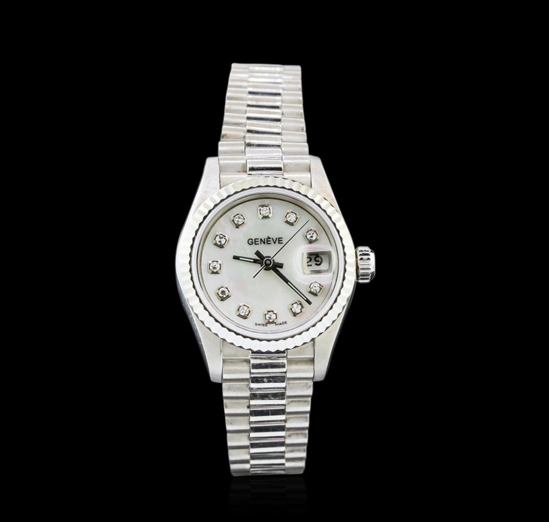 Geneve Stainless Steel Ladies Watch