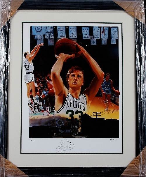 Larry Bird Autographed 16x20 Lithograph