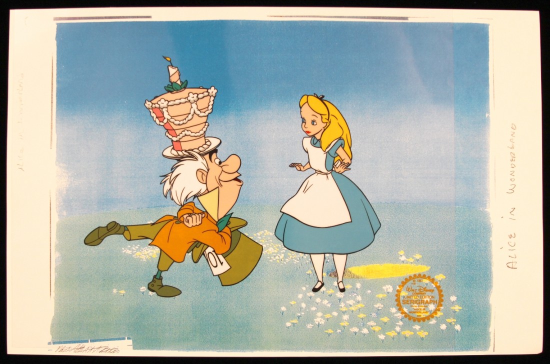 Walt Disney "Alice in Wonderland" Serigraph Cel DisneyS
