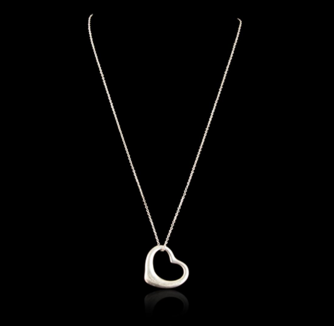 Tiffany & Co. Sterling Silver Elsa Peretti Open Heart