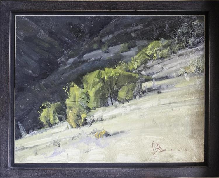 Josh Clare "Fall Over" Oil Painting