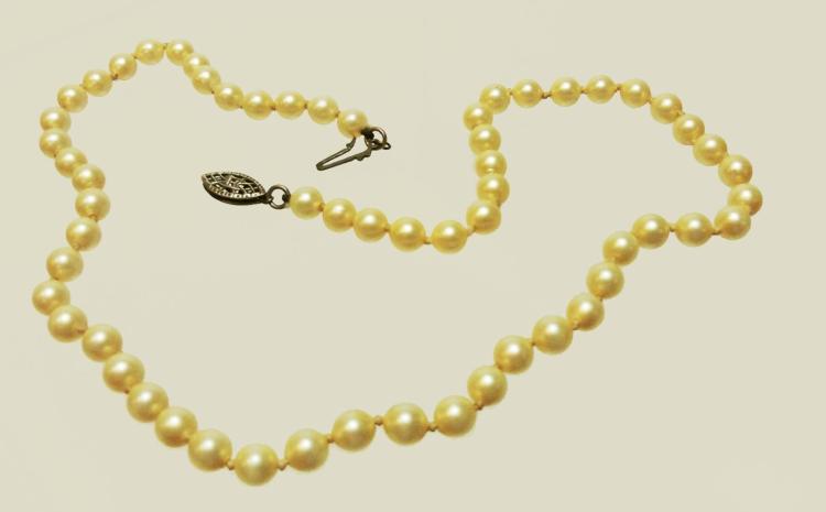 Sterling Clasp Freshwater Pearls Pearl Necklace