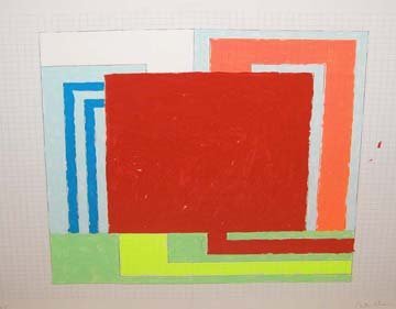Peter Halley Untitled Serigraph, numbere