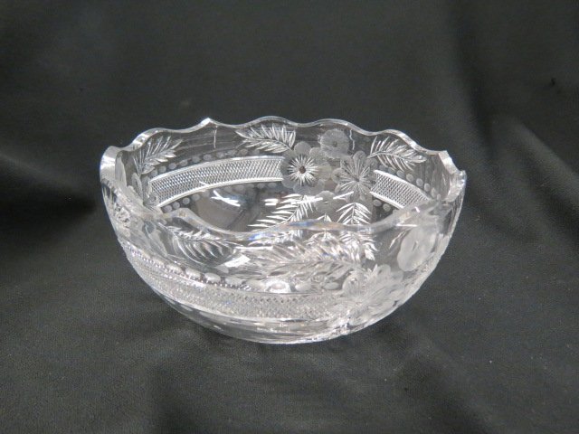 Libbey Cut Glass Bowl