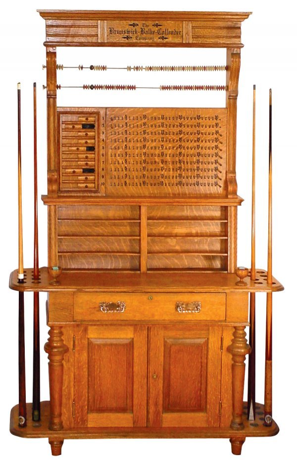Billiard buffet, Brunswick-Balke-Collender, oak
