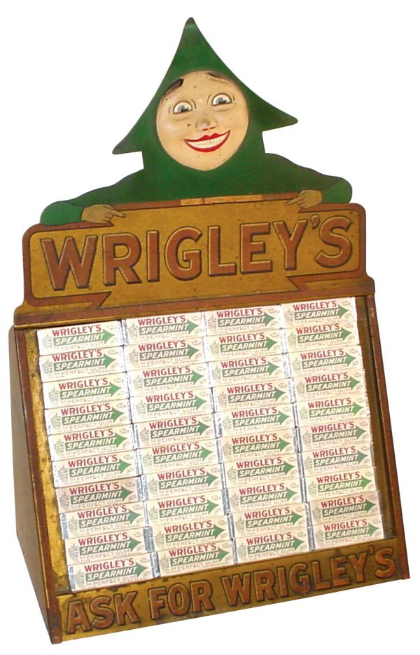 Wrigley's Chewing Gum counter display w/Wrigley "