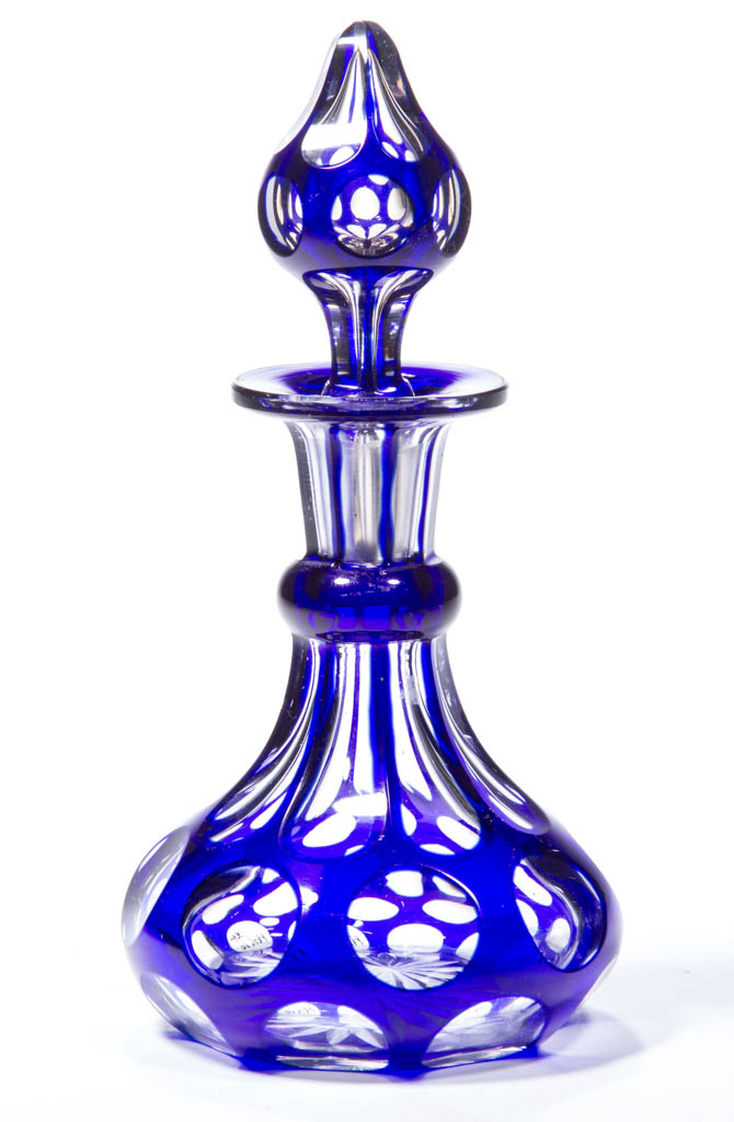 CUT OVERLAY PUNTY COLOGNE BOTTLE
