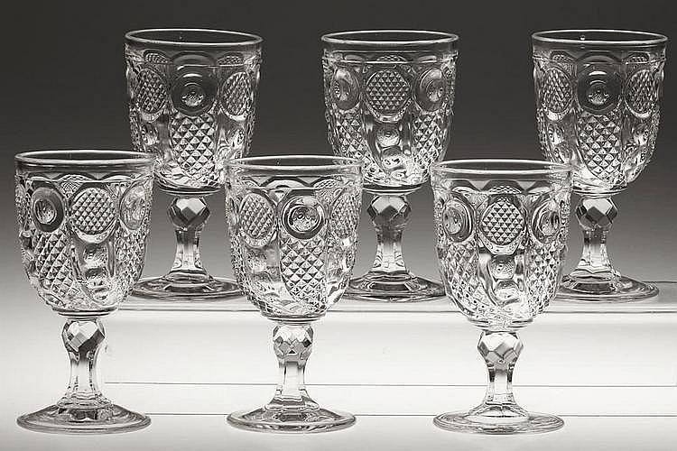 HORN OF PLENTY GOBLETS, LOT OF SIX